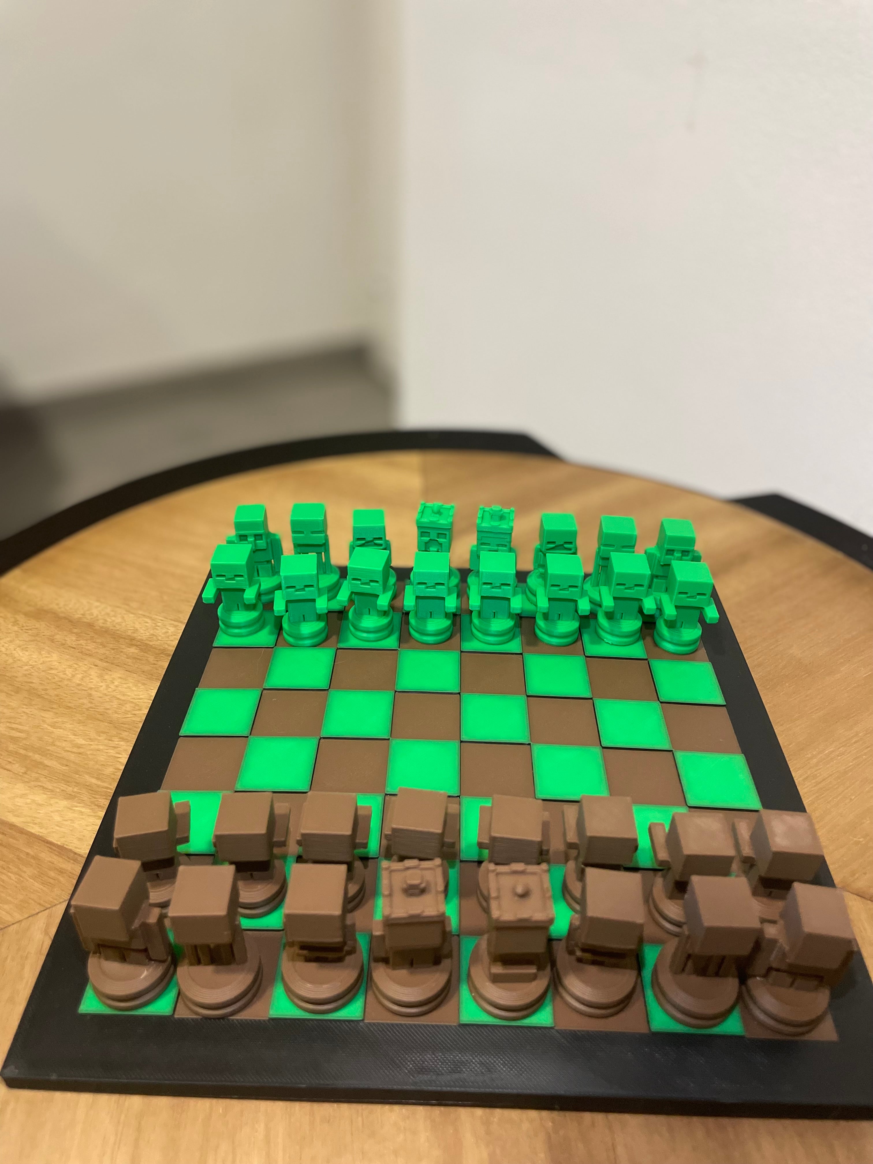 Jogo de Xadrez Minecraft